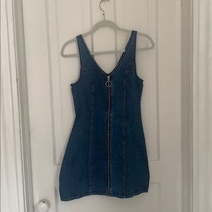 Denim body con dress